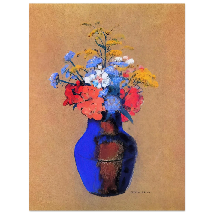 Odilon Redon - WILD FLOWERS IN A VASE 75x100 cm / 30x40inches Fine Art Poster