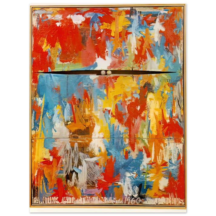 Jasper Johns - PAINTING WITH TWO BALLS 75x100 cm / 30x40inches Fine Art Poster