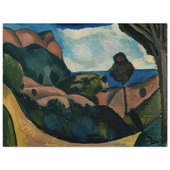Andre Derain - LANDSCAPE NEAR CASSIS 1907 75x100 cm / 30x40inches Fine Art Poster