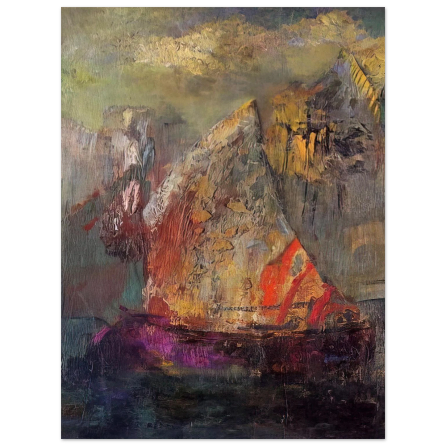 Odilon Redon - A BOAT 1 75x100 cm / 30x40inches Fine Art Poster