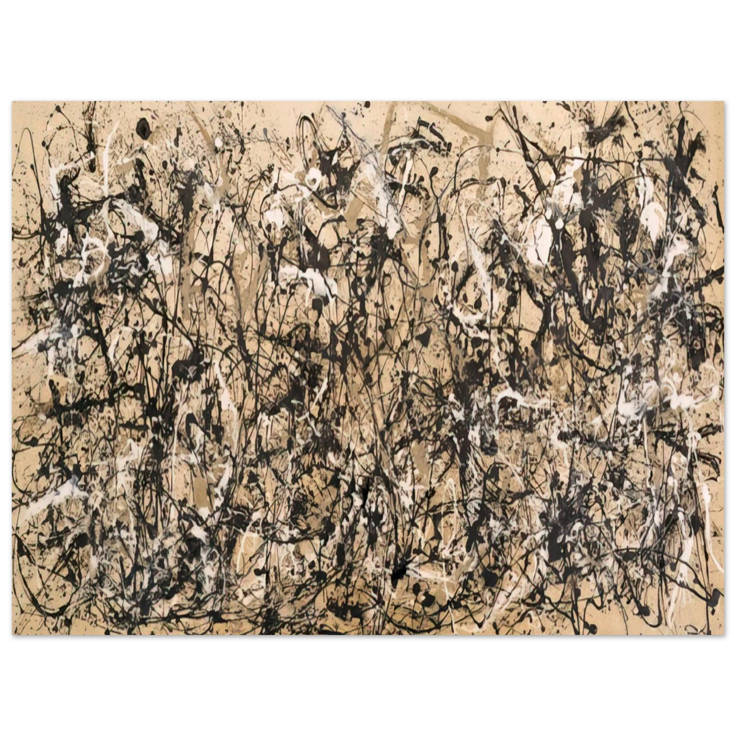 Jackson Pollock - AUTUMN RHYTHM NUMBER 30 1950 75x100 cm / 30x40inches Fine Art Poster