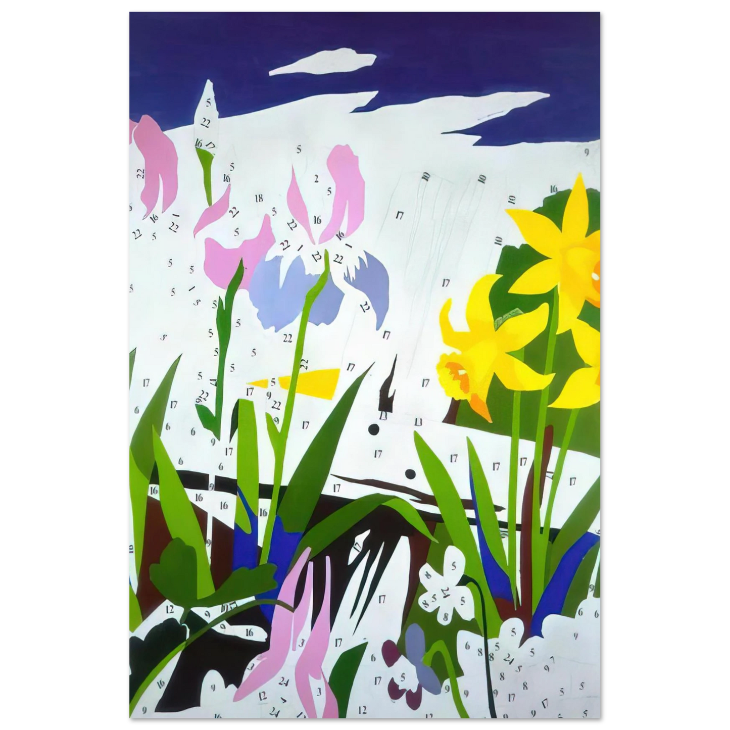Andy Warhol - Do It Yourself Flowers Fine Art Poster