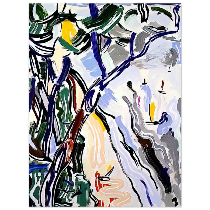 Roy Lichtenstein - SAILBOATS 1985 75x100 cm / 30x40inches Fine Art Poster