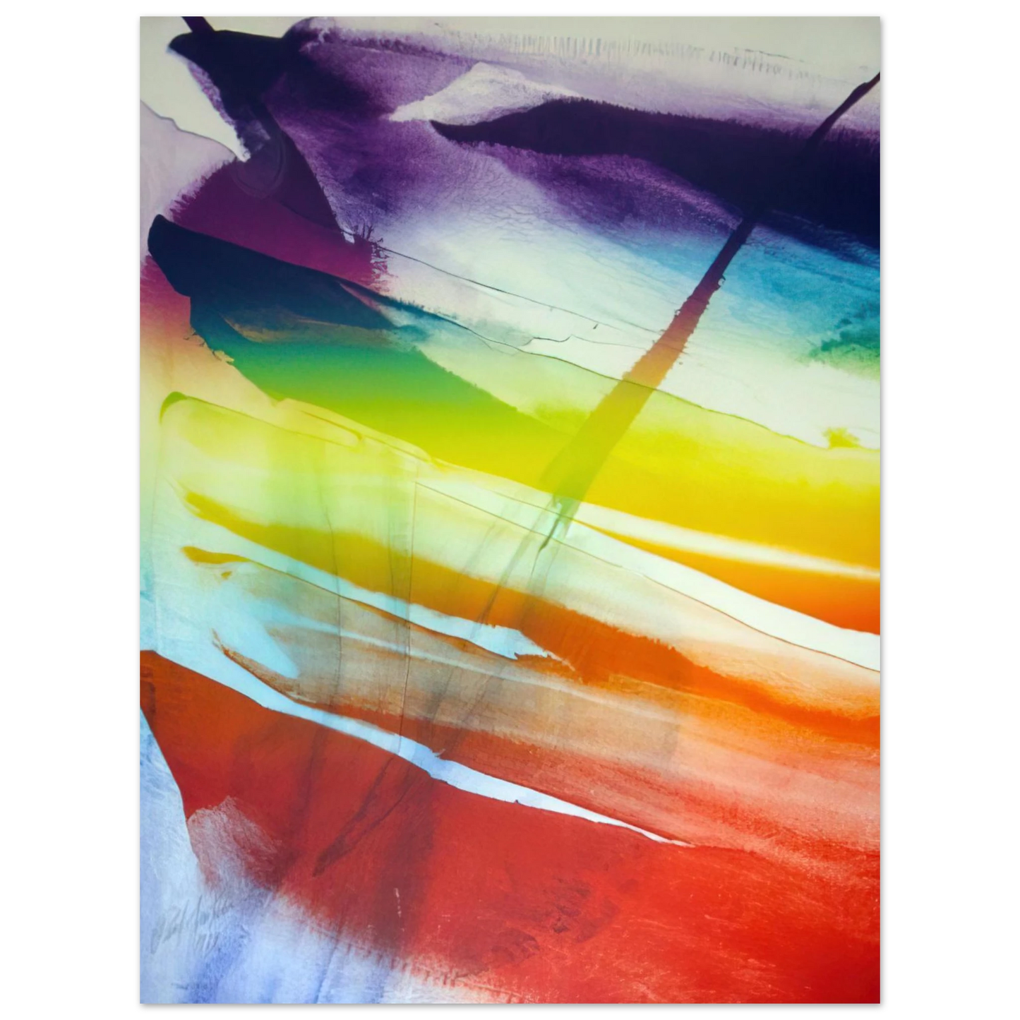 Paul Jenkins - Phenomena Franklin s Kite 75x100 cm / 30x40inches Fine Art Poster