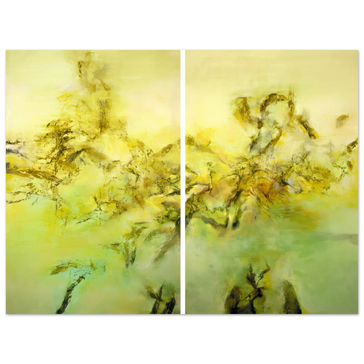 Zao Wou-Ki - 27 10 2002 2002 75x100 cm / 30x40inches Fine Art Poster