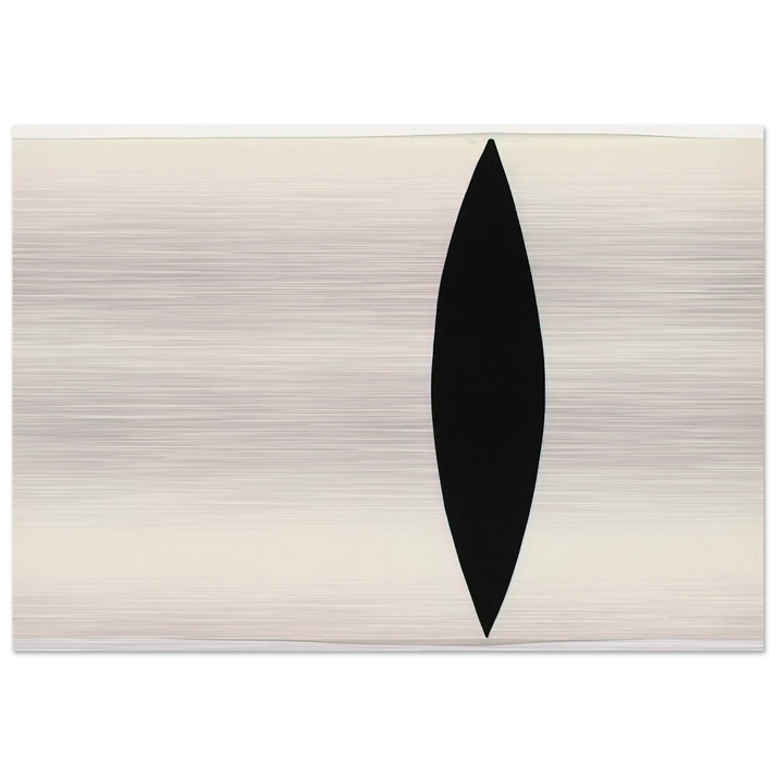 Mandorla Form - Ellsworth Kelly Brushed Aluminum Print - 70x100 cm / 28x40 inches | Ellsworth Kelly Aluminum Print | Ellsworth Kelly Prints