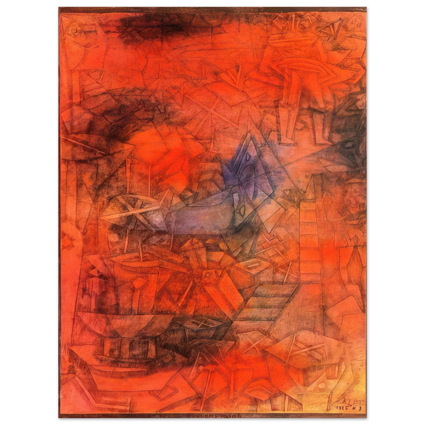 Paul Klee - GROYNES 1925 75x100 cm / 30x40inches Fine Art Poster