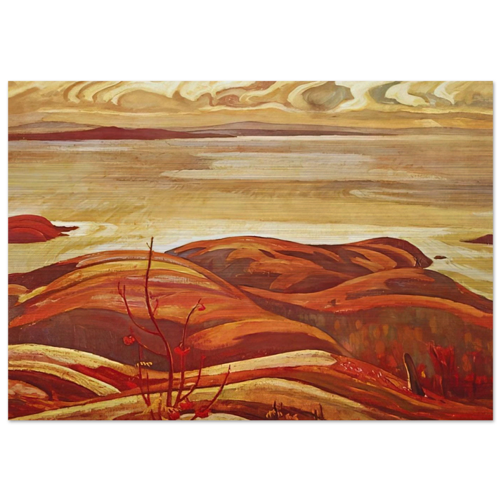 North Shore, Lake Superior - 1926 - A.Y. Jackson Brushed Aluminum Print - 70x100 cm / 28x40 inches | A.Y. Jackson Aluminum Print | A.Y. Jackson Prints