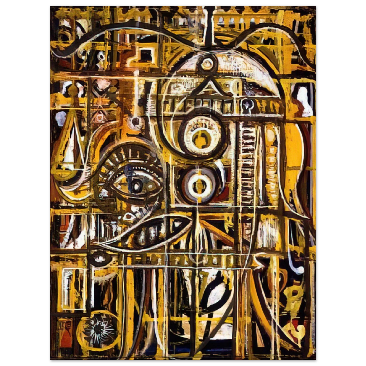 Richard Pousette-Dart - Abstract Eye - 1943 75x100 cm / 30x40inches Fine Art Poster
