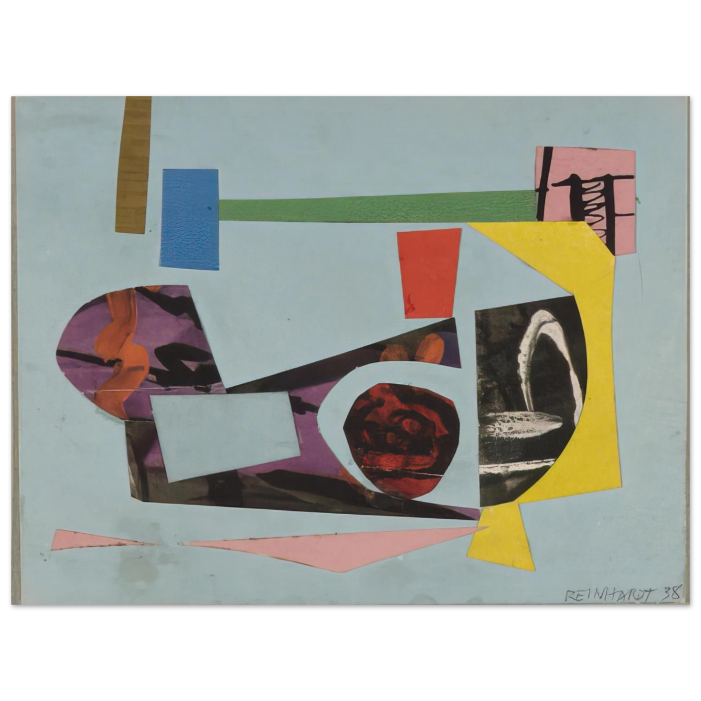 Ad Reinhardt - Study for a Painting - 1938 75x100 cm / 30x40inches Fine Art Poster