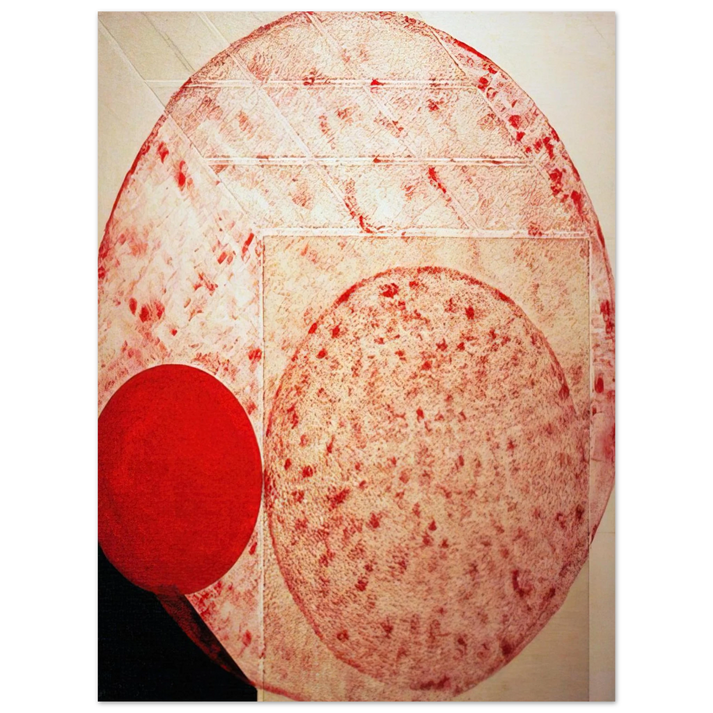 Lygia Pape - Painting. Red - 1987 75x100 cm / 30x40inches Fine Art Poster