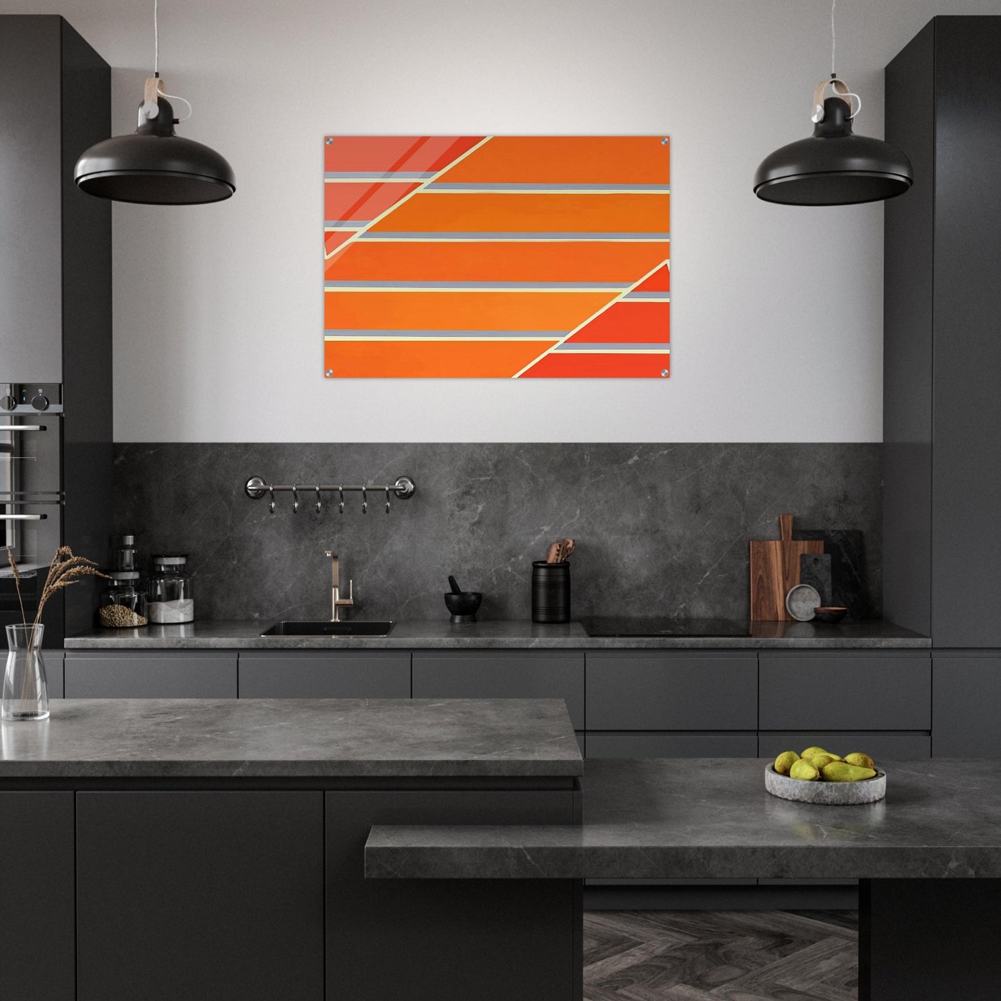 Orange Time - 1965 - Larry Zox Acrylic Print - 70x100 cm / 28x40″ inches