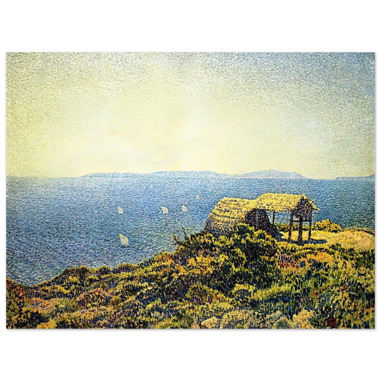 Theo van Rysselberghe - LEVANT ISLE 75x100 cm / 30x40inches Fine Art Poster