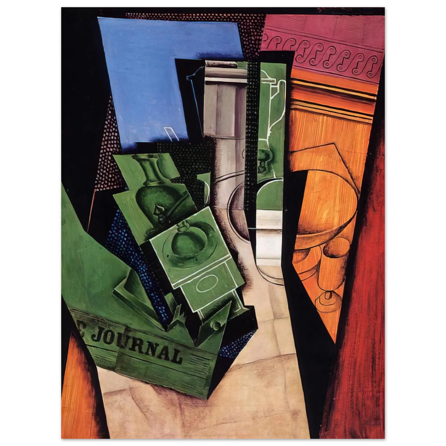 Juan Gris - BREAKFAST 1915 75x100 cm / 30x40inches Fine Art Poster