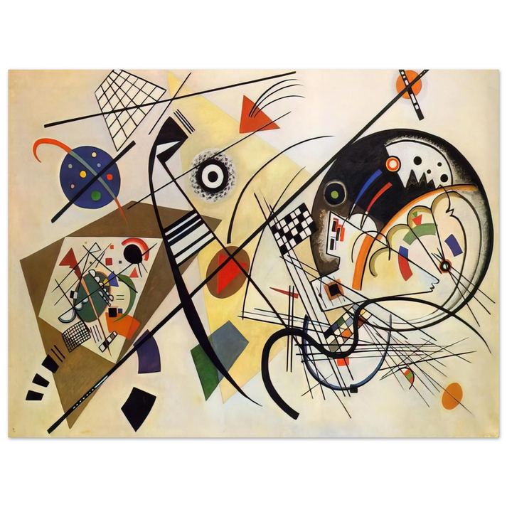 Wassily Kandinsky - TRANSVERSE LINE 1923 75x100 cm / 30x40inches Fine Art Poster