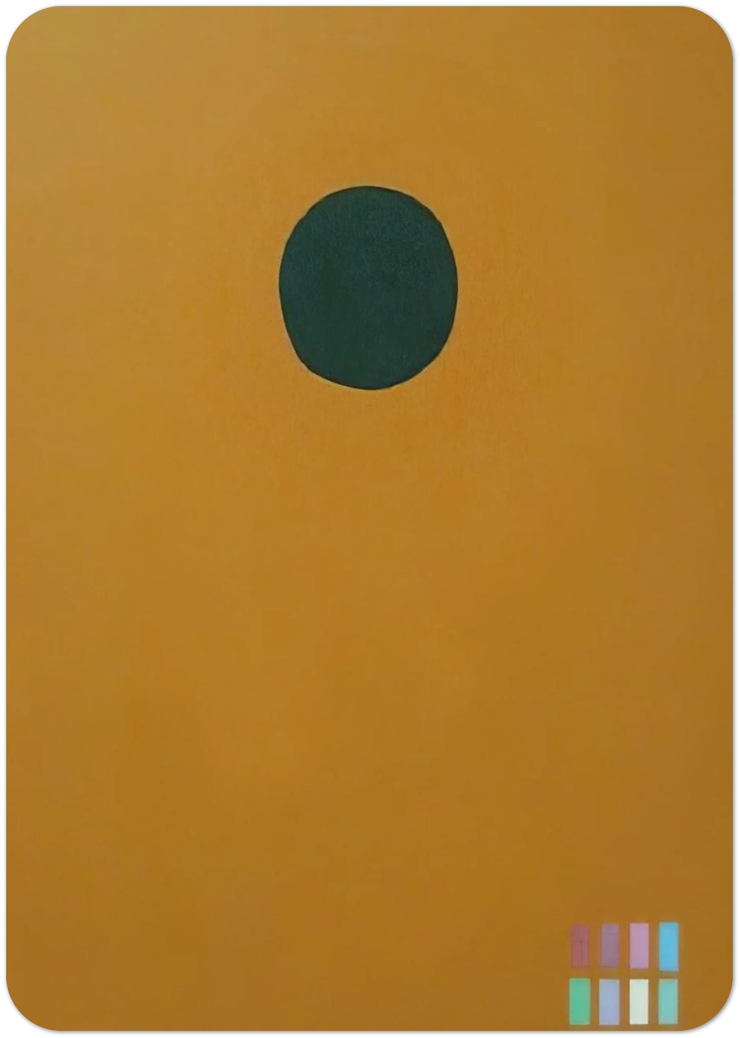 Green Disc 72061 - 1972 By Adolph Gottlieb Pack of 10 Post Cards | Adolph Gottlieb Post Cards | A6 (10.5 x 14.8 cm) - 4.1 x 5.8 inches