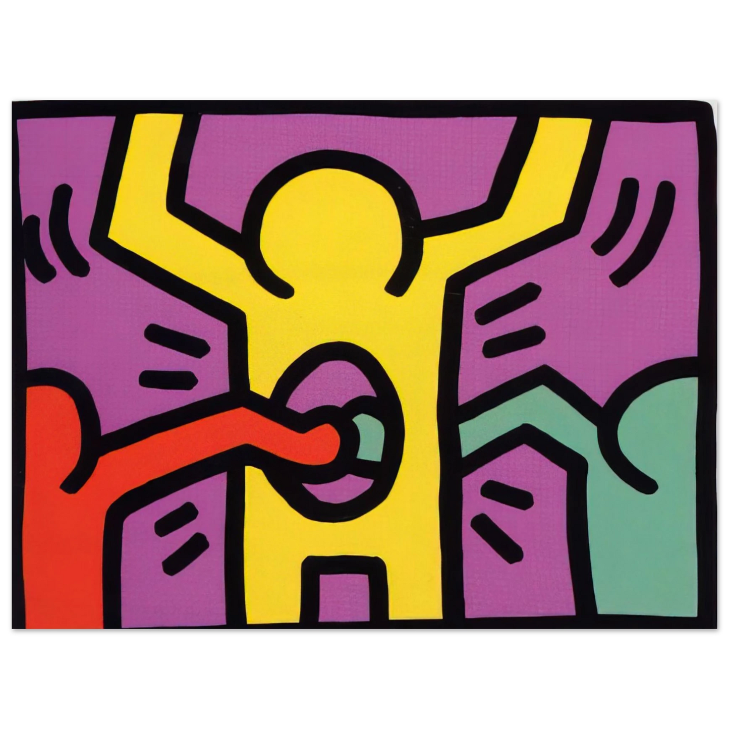 Keith Haring - POP SHOP 1 1987 75x100 cm / 30x40inches Fine Art Poster