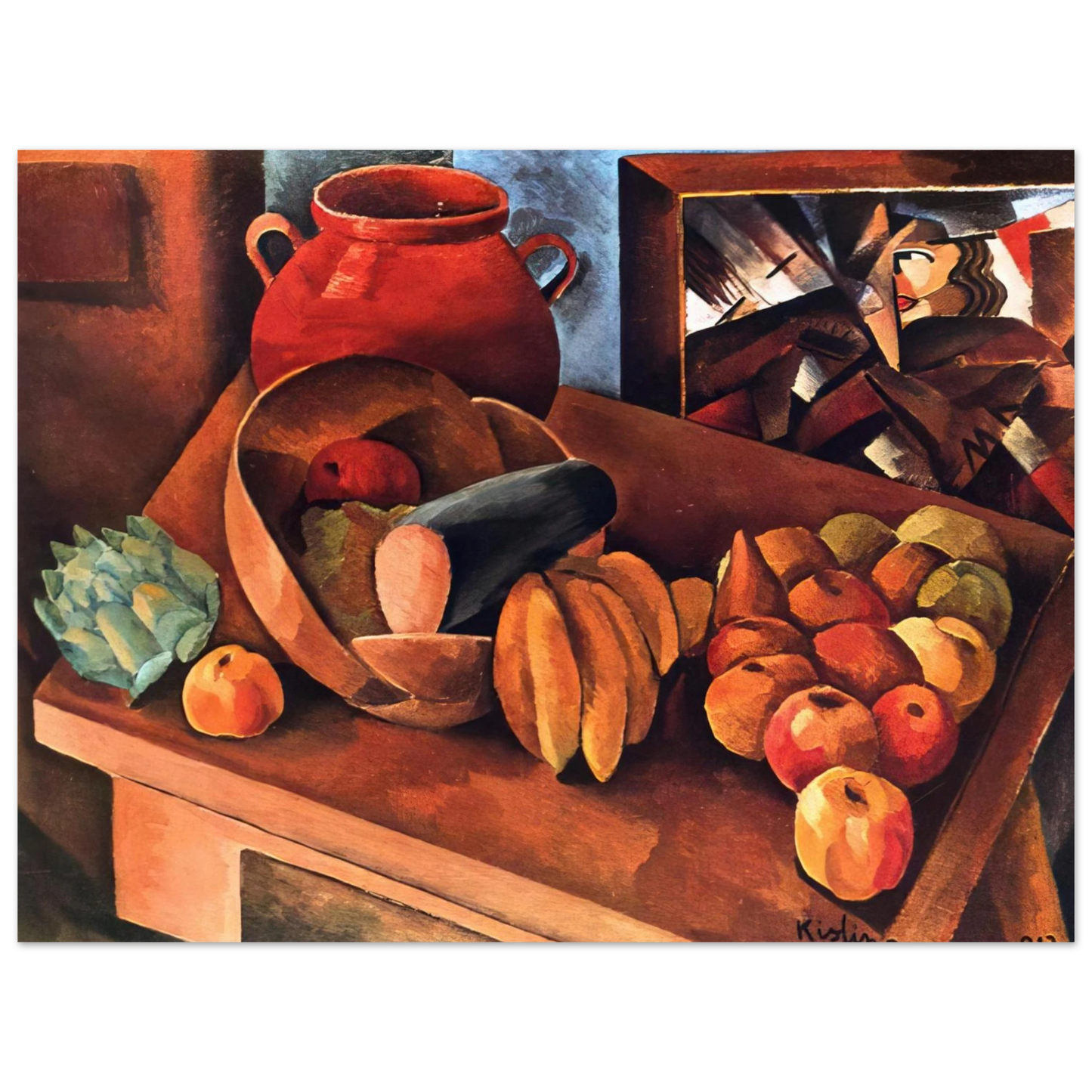 Moise Kisling - STILL LIFE WITH FRUIT 1913 75x100 cm / 30x40inches Fine Art Poster