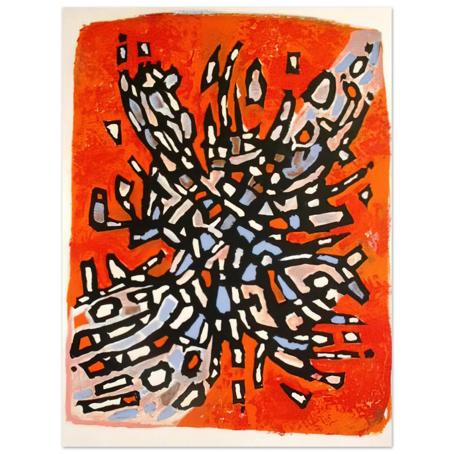 Alfred Manessier - Plate from Les Cantiques Spirituels - 1958 75x100 cm / 30x40inches Fine Art Poster