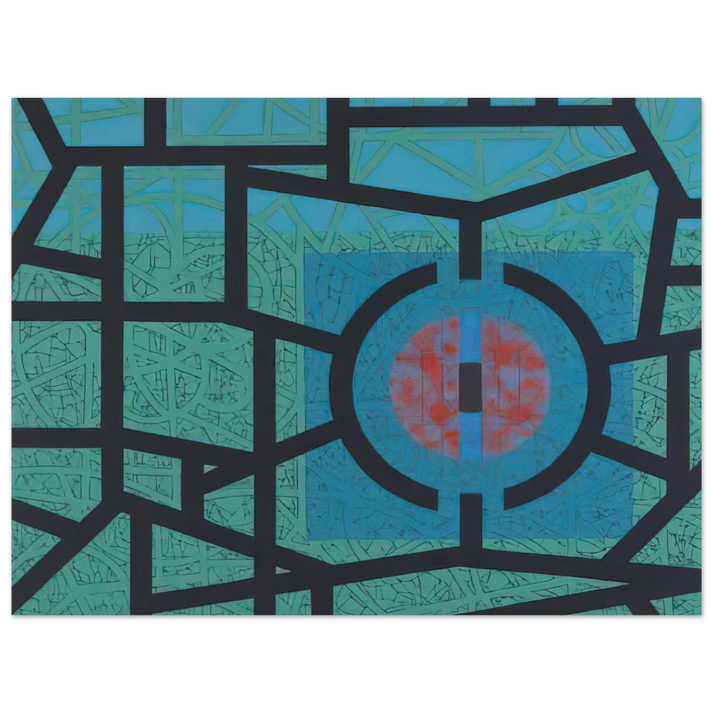 Jimmy Ernst - Interior and Silence - 1967 75x100 cm / 30x40inches Fine Art Poster
