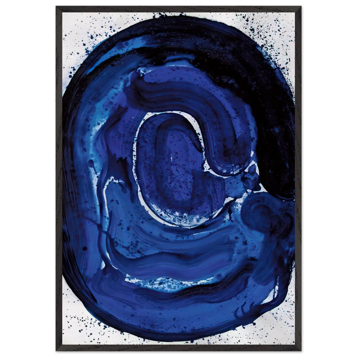Untitled SF 84-045 - Sam Francis 70x100 cm / 28x40 inches Framed Art Print – Black Wooden Frame