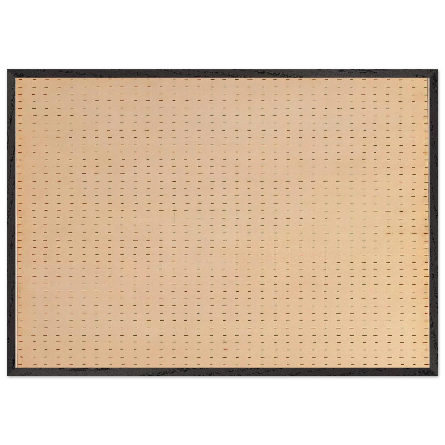 Untitled White Flower - Agnes Martin 70x100 cm / 28x40 inches Framed Art Print – Black Wooden Frame