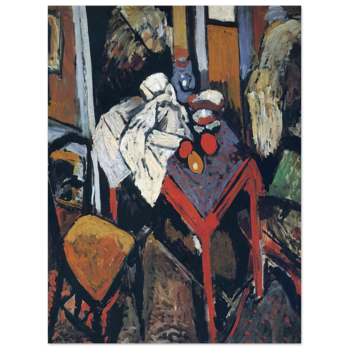 Andre Derain - STILL LIFE ON THE RED TABLE 1904 75x100 cm / 30x40inches Fine Art Poster