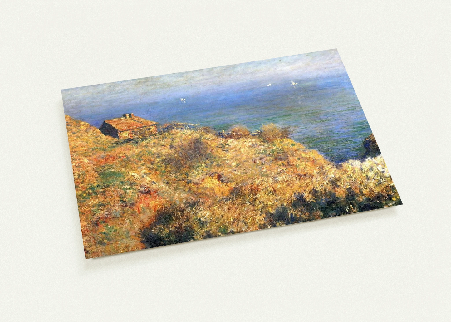 Fisherman's House at Varengeville By claude monet Pack of 10 Post Cards | claude monet Post Cards | A6 (10.5 x 14.8 cm) - 4.1 x 5.8 inches
