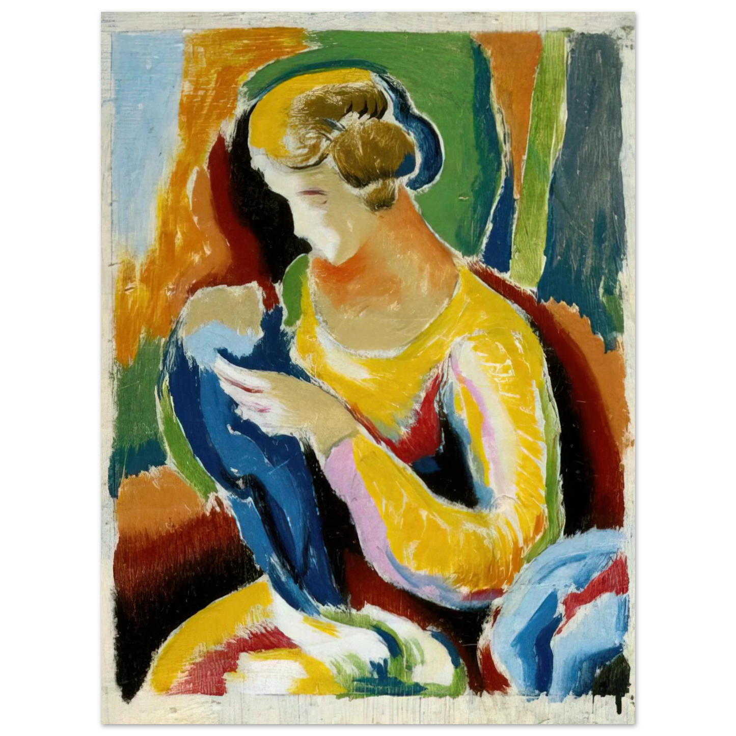 Thomas Hart Benton - WOMAN 1920 75x100 cm / 30x40inches Fine Art Poster