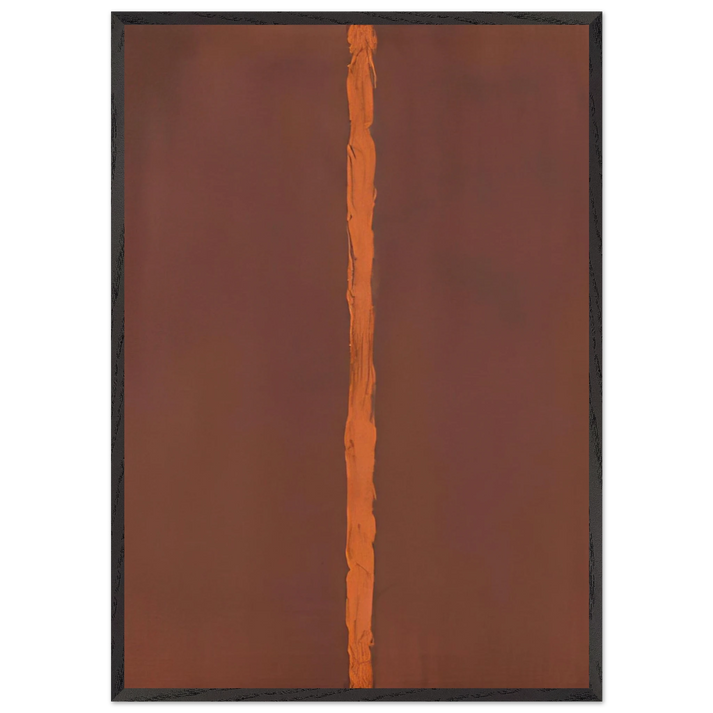 Onement I - Barnett Newman 70x100 cm / 28x40 inches Framed Art Print – Black Wooden Frame
