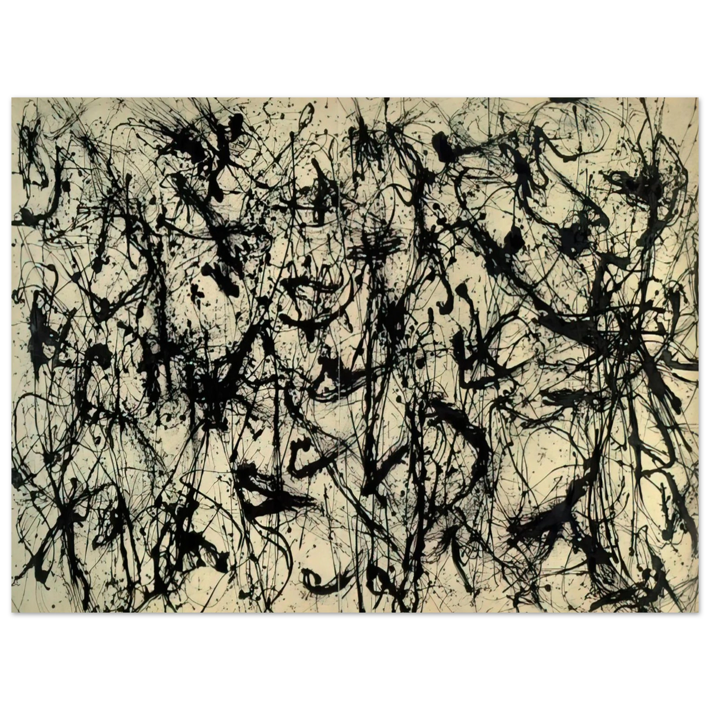 Jackson Pollock - NUMBER 32 1950 75x100 cm / 30x40inches Fine Art Poster