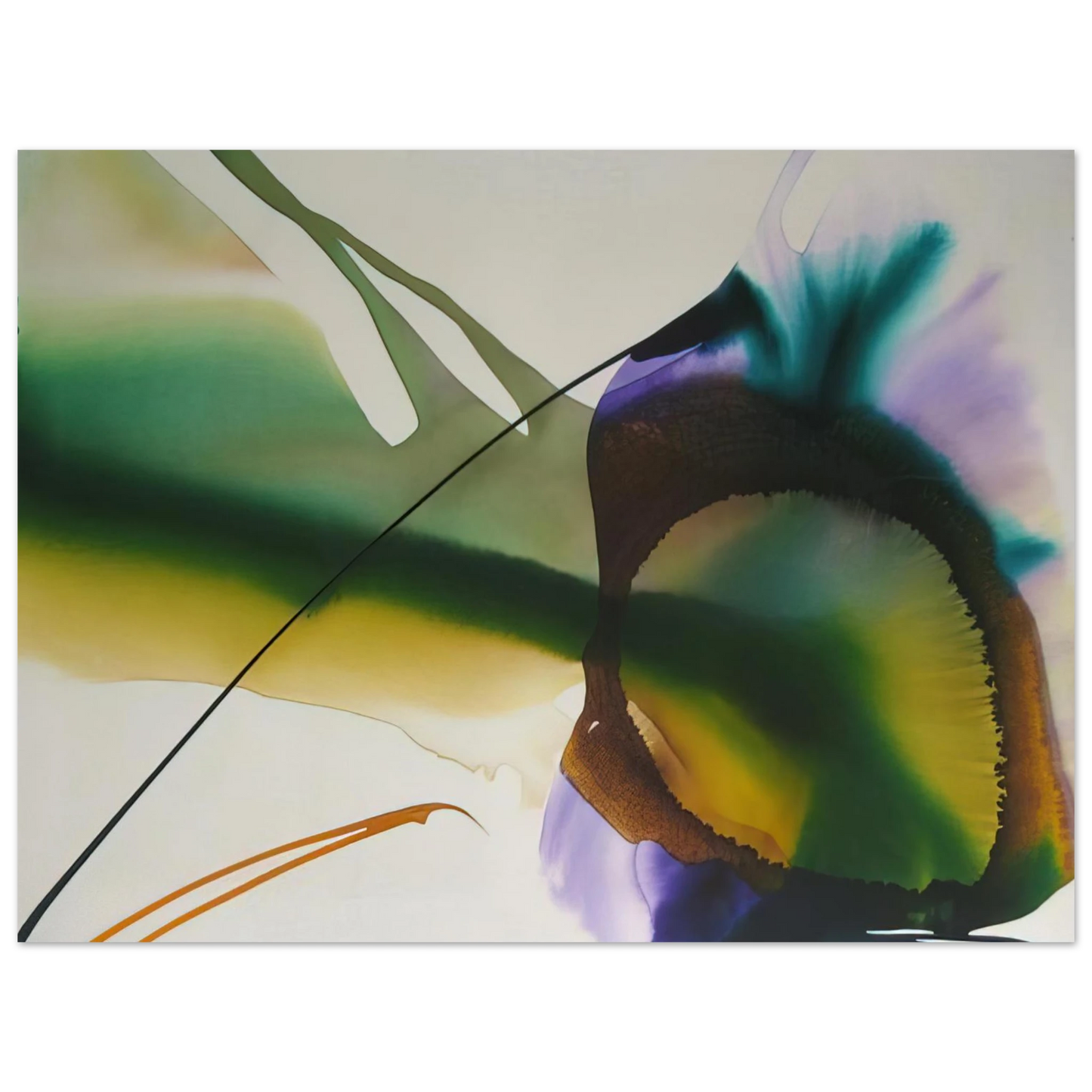 Paul Jenkins - Phenomena Amber Sight 75x100 cm / 30x40inches Fine Art Poster