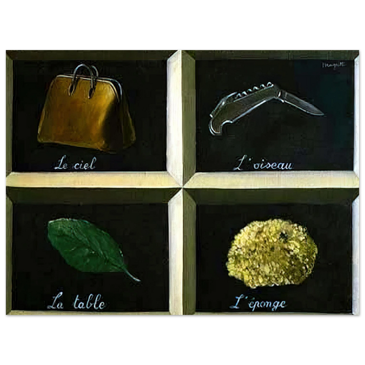 Rene Magritte - THE INTERPRETATION OF DREAMS 1927 75x100 cm / 30x40inches Fine Art Poster
