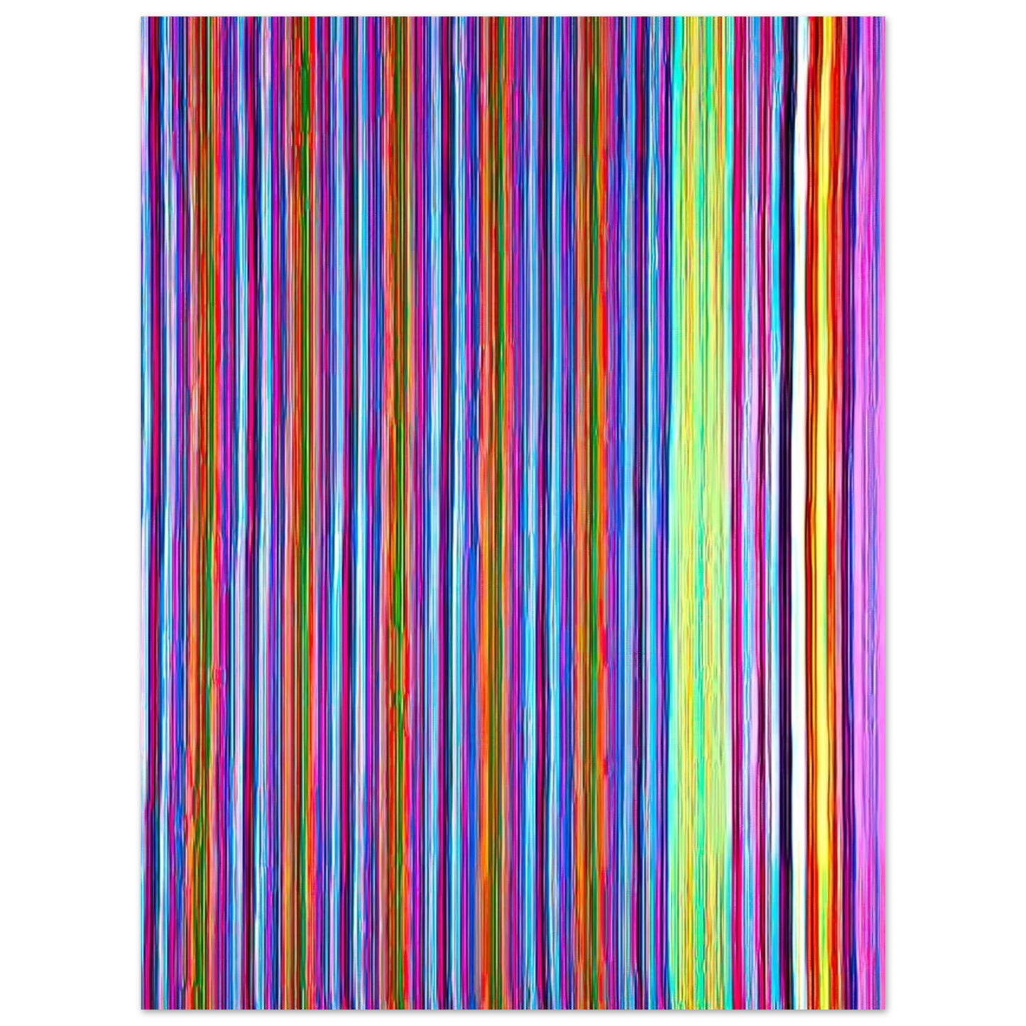Gene Davis - Gothic Jab - 1968 75x100 cm / 30x40inches Fine Art Poster