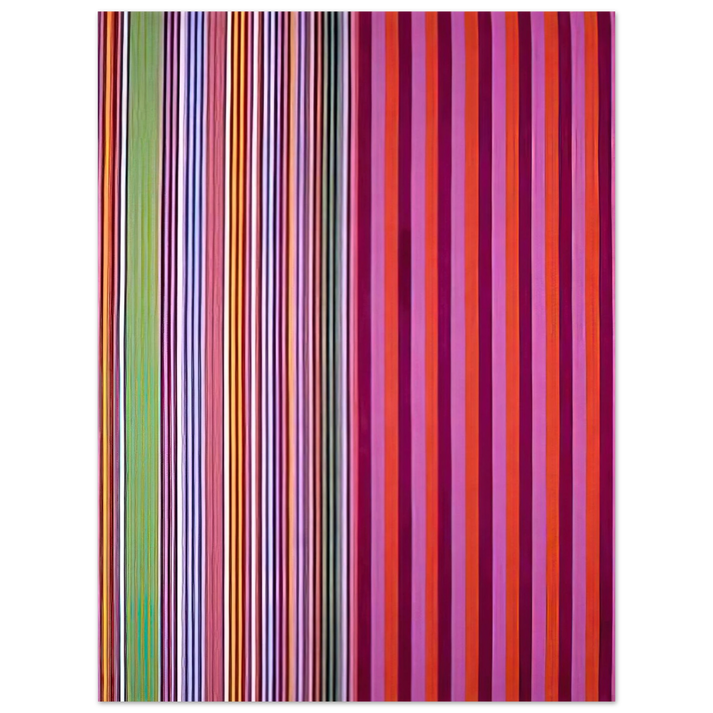 Gene Davis - Red Baron - 1966 75x100 cm / 30x40inches Fine Art Poster