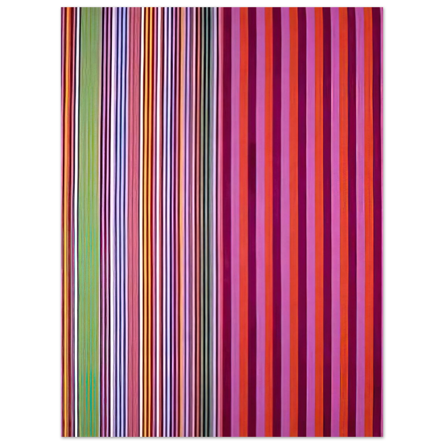 Gene Davis - Red Baron - 1966 75x100 cm / 30x40inches Fine Art Poster