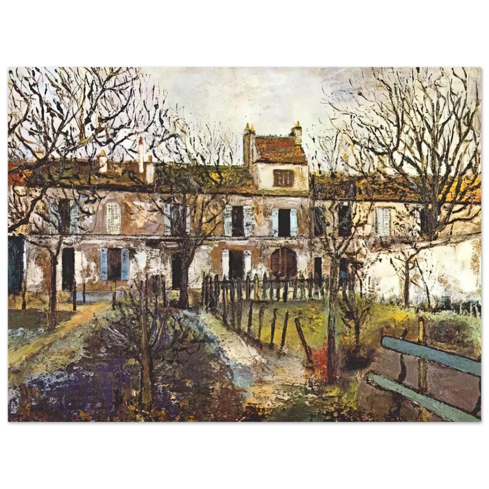 Maurice Utrillo - THE GARDEN AT MONTMAGNY 75x100 cm / 30x40inches Fine Art Poster
