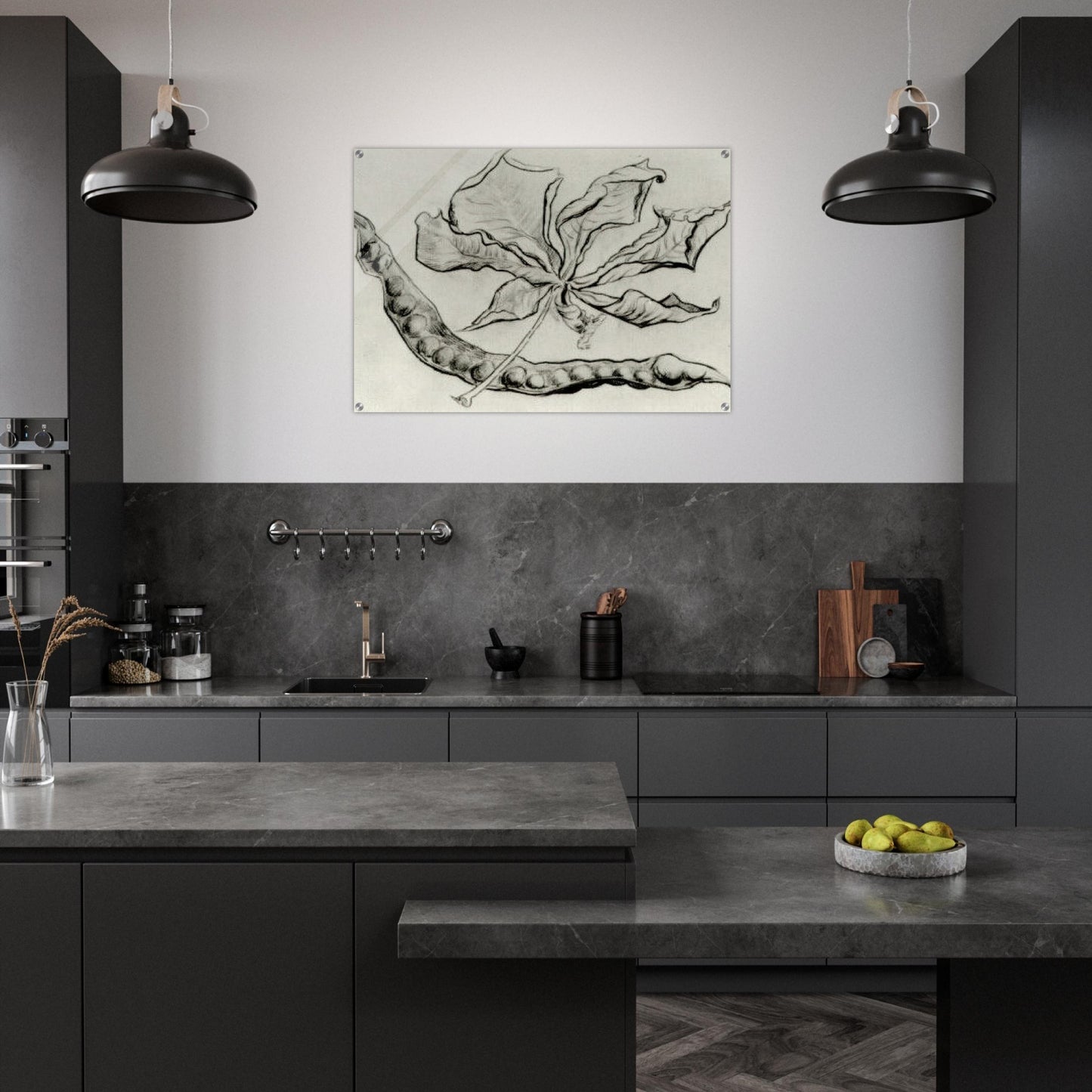Dead Leaf and Pod - Vincent van Gogh Acrylic Print - 70x100 cm / 28x40″ inches