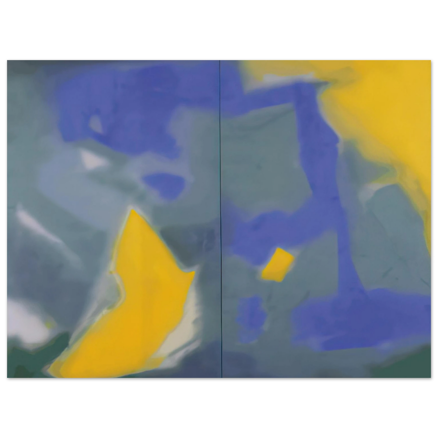 Esteban Vicente - DIPTYCH 1987 75x100 cm / 30x40inches Fine Art Poster
