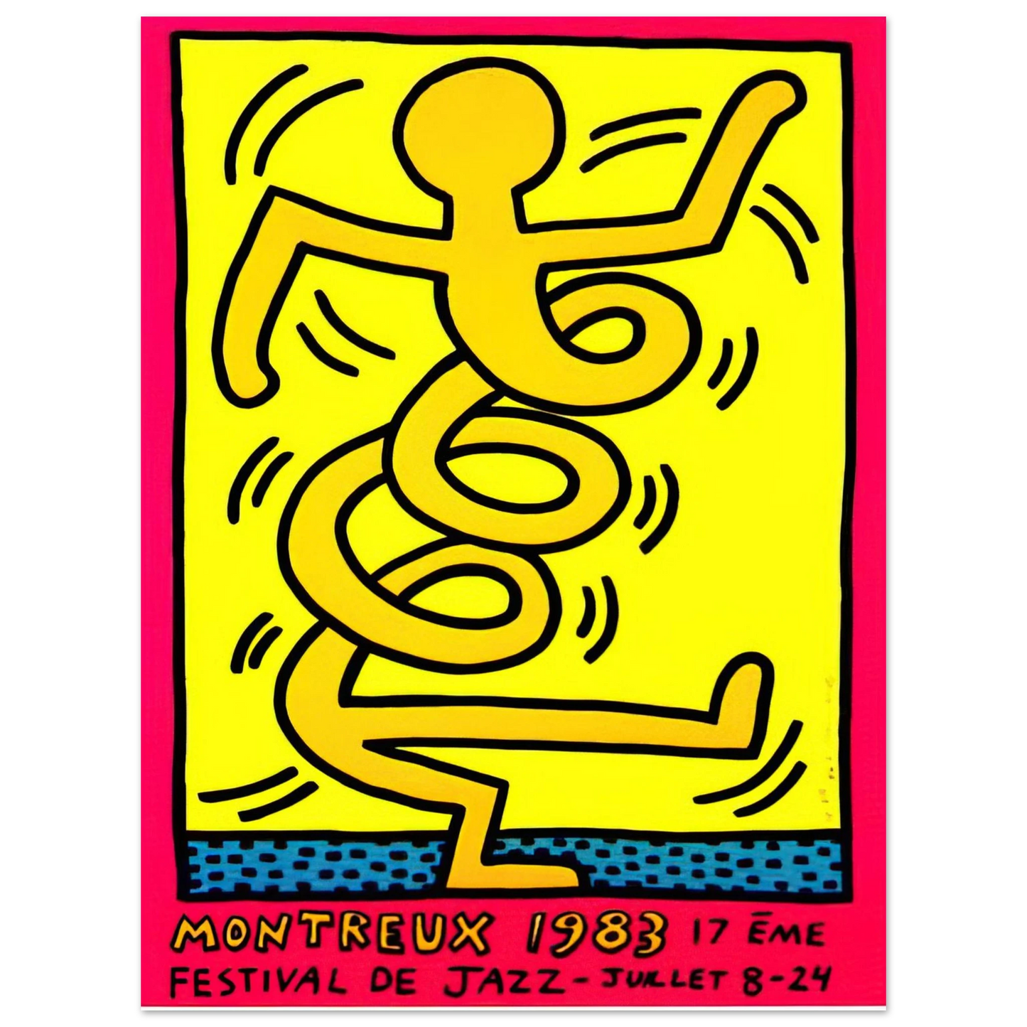 Keith Haring - MONTREUX 1983 75x100 cm / 30x40inches Fine Art Poster