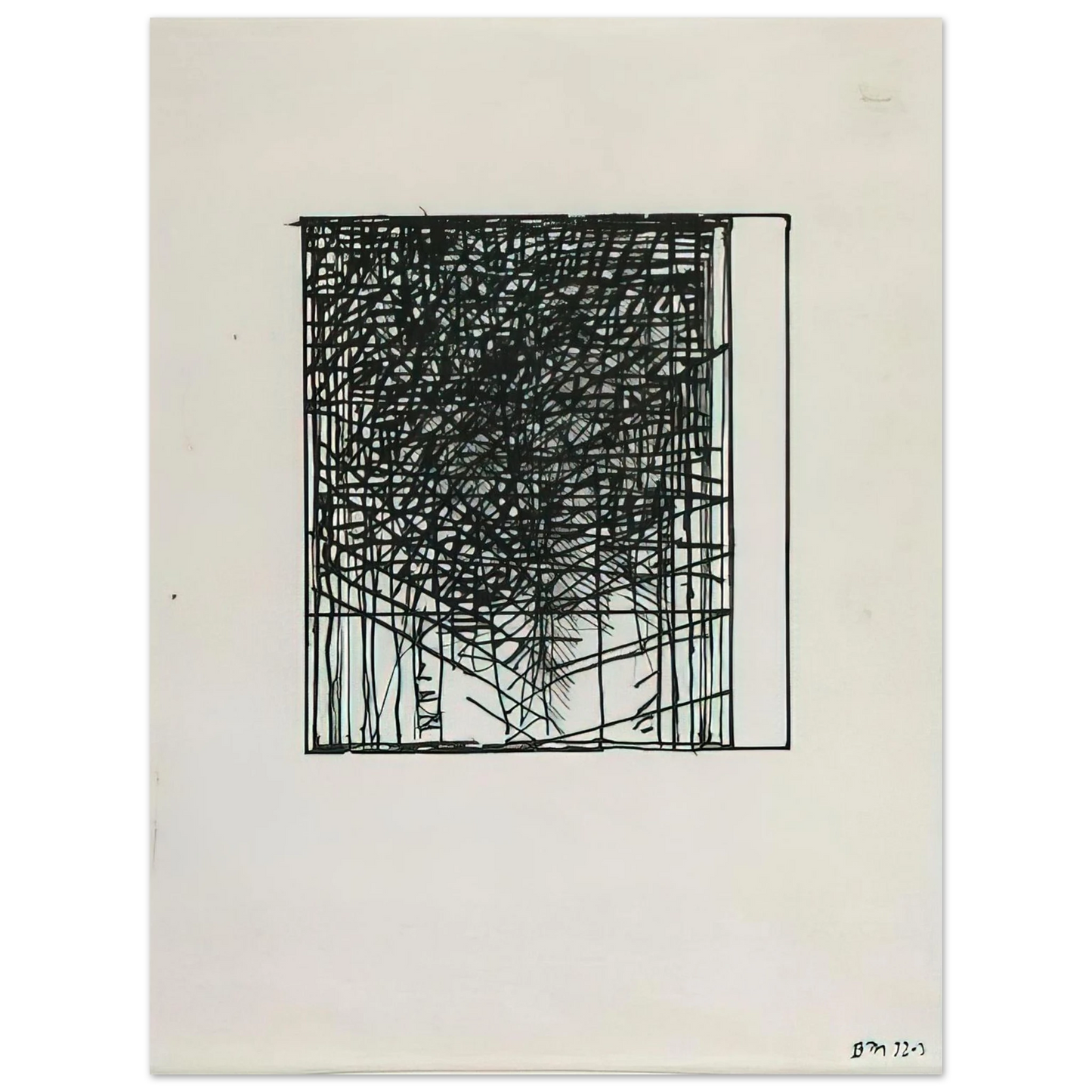 Brice Marden - Suicide Note - 1973 75x100 cm / 30x40inches Fine Art Poster