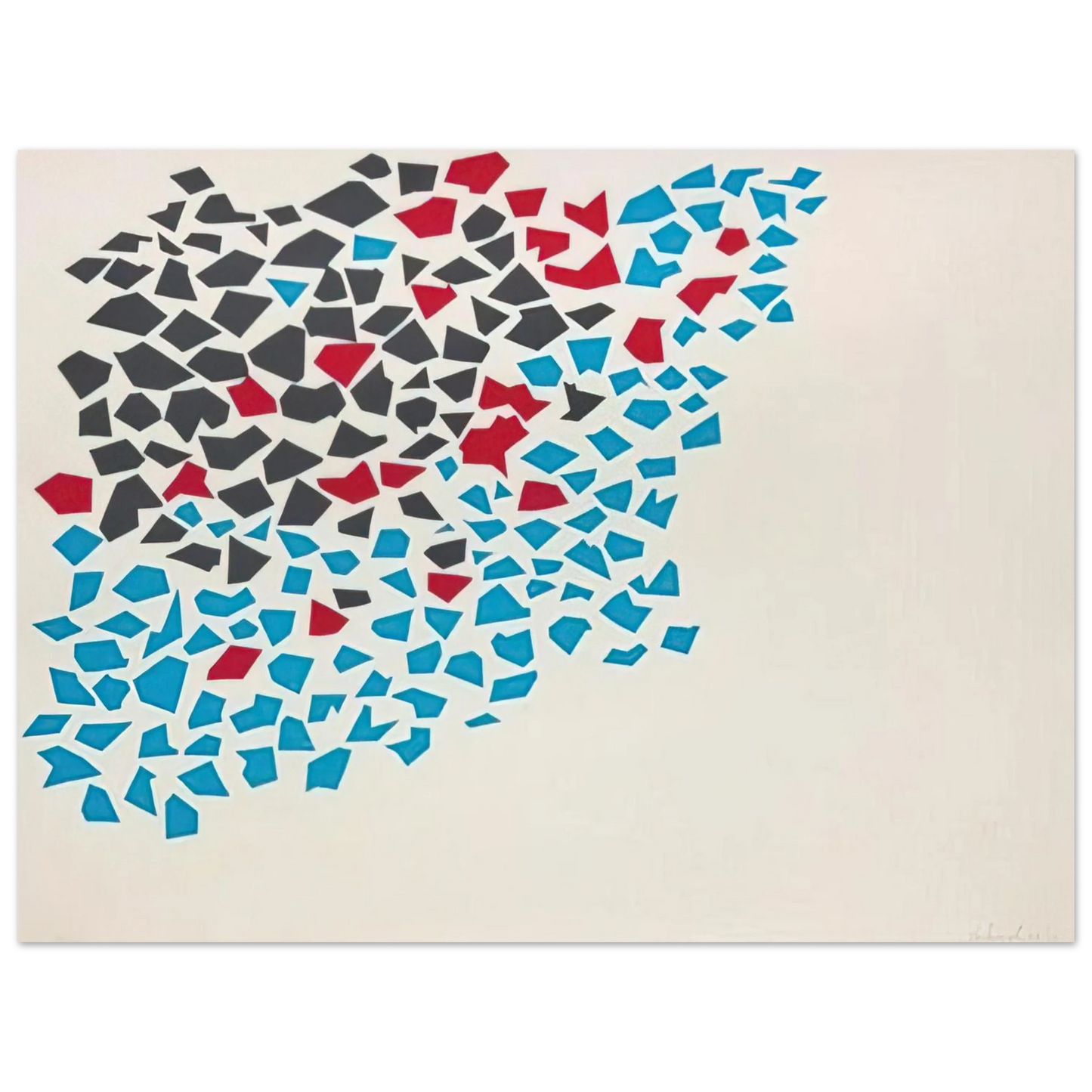 Robert Goodnough - Abstract Composition - 1980 75x100 cm / 30x40inches Fine Art Poster