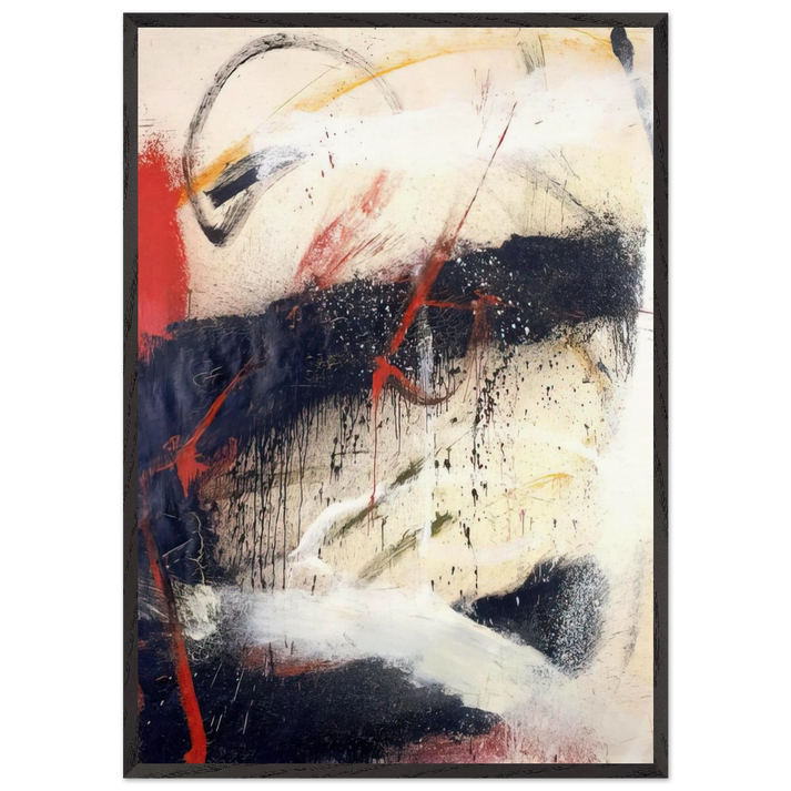 Mathematics - 1962 - Norman Bluhm 70x100 cm / 28x40 inches Framed Art Print – Black Wooden Frame
