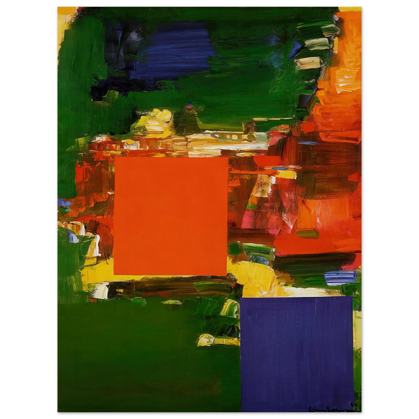 Hans Hofmann - Olive Grove 75x100 cm / 30x40inches Fine Art Poster