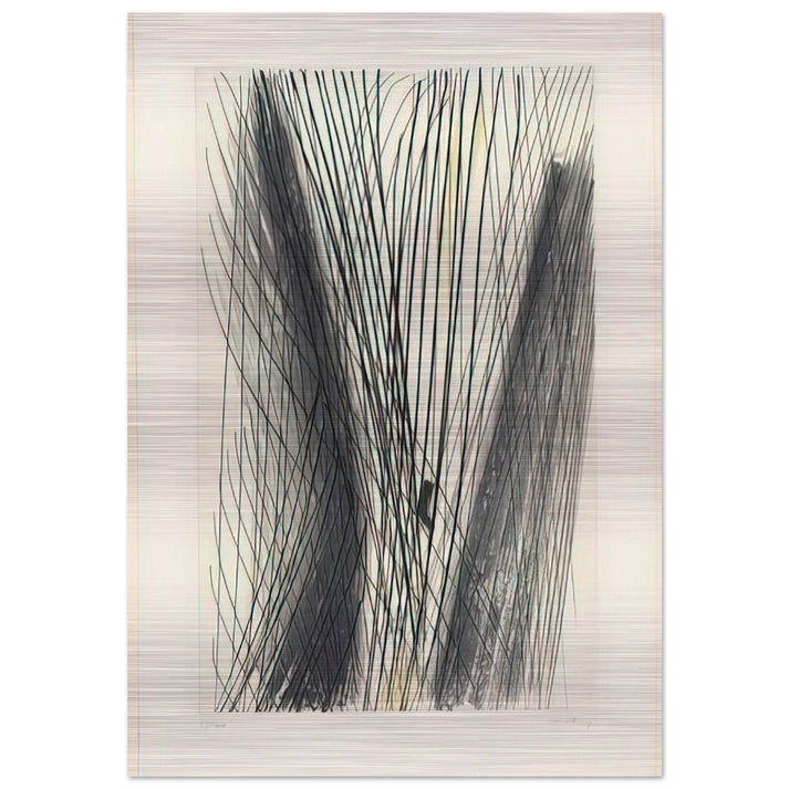#18 - 1953 - Hans Hartung Brushed Aluminum Print - 70x100 cm / 28x40 inches | Hans Hartung Aluminum Print | Hans Hartung Prints
