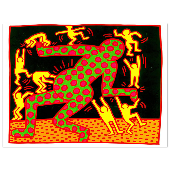 Keith Haring - UNTITLED 1983 2 75x100 cm / 30x40inches Fine Art Poster | Keith Haring Art For Sale