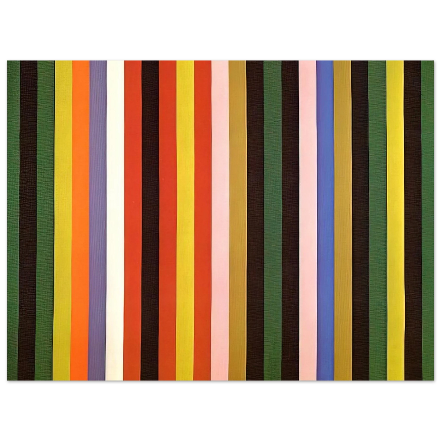Gene Davis - Ferris Wheel - 1963 75x100 cm / 30x40inches Fine Art Poster