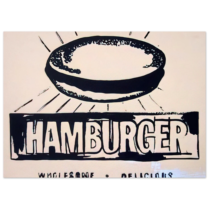 Andy Warhol - Hamburger beige Fine Art Poster
