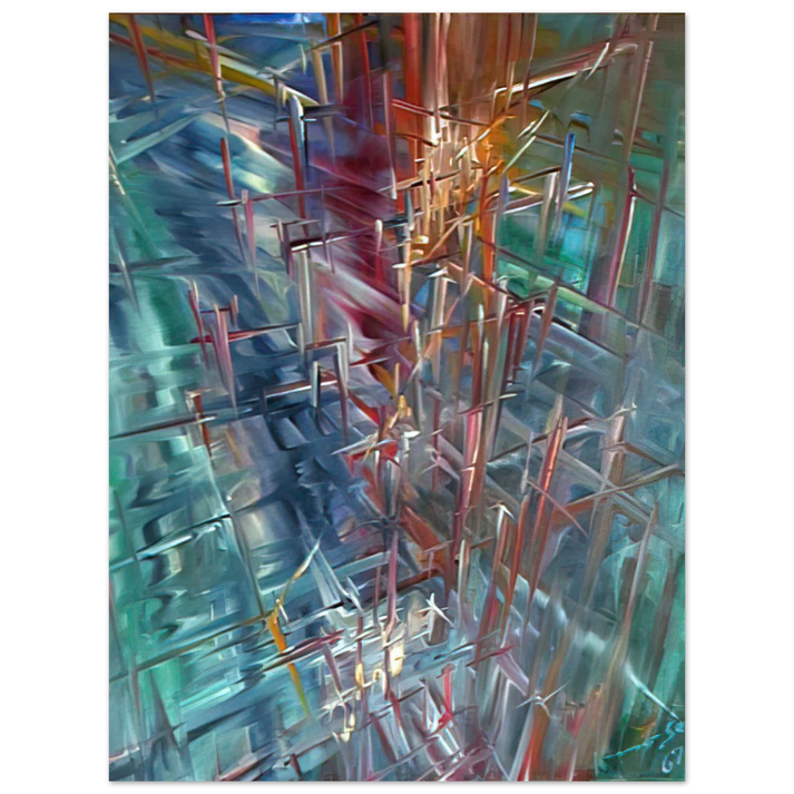 Konrad Zuse - Calculating Space 75x100 cm / 30x40inches Fine Art Poster