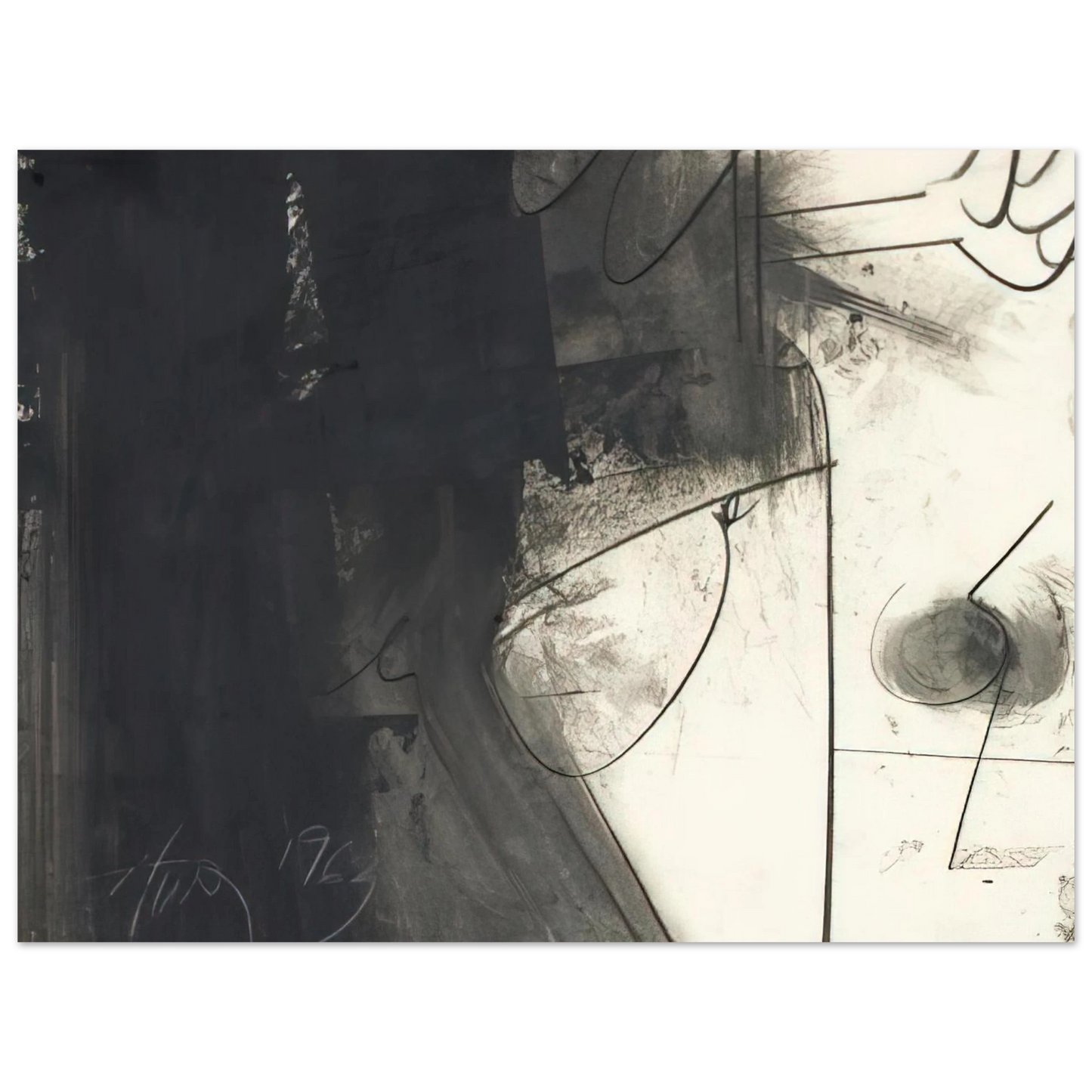 Hassel Smith - Untitled - 1963 75x100 cm / 30x40inches Fine Art Poster
